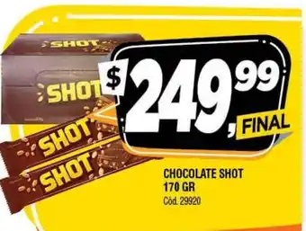 Supermercados Yaguar Shot Chocolate 170 gr oferta