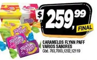 Supermercados Yaguar Caramelos Flynn Paff Varios Sabores oferta