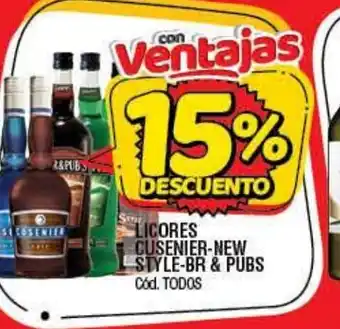 Supermercados Yaguar Licores Cusenier-New Style-Br & Pubs oferta