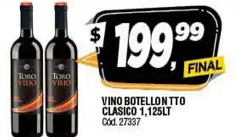 Supermercados Yaguar Vino Botellontto Clasico 1,125lt oferta