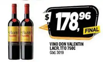 Supermercados Yaguar Valentin Vino Don Lacr. TTO 750c oferta