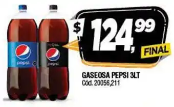 Supermercados Yaguar Pepsi Gaseosa 3lt oferta