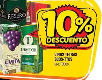 Supermercados Yaguar Vinos tetras BCOS-TTOS oferta