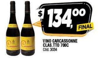 Supermercados Yaguar Vino Carcassonne Clas.TTO 700cc oferta