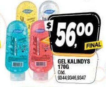 Supermercados Yaguar Gel Kalindy's 170g oferta