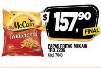 Supermercados Yaguar McCain Papas Fritas TRD 720g oferta