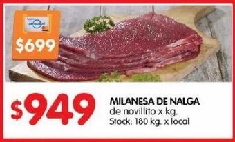 Disco Milanesa de nalga de novillito kg oferta