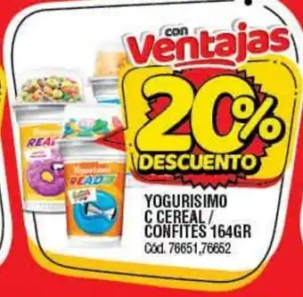 Supermercados Yaguar Yogurisimo C Cereal/Confites 164gr oferta