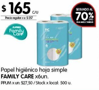 Disco Papel higiénico family care oferta