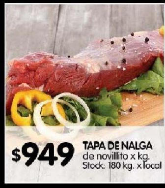 Disco Tapa de nalga de novillito kg oferta