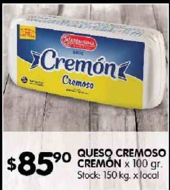 Disco Queso cremoso cremon 100g oferta