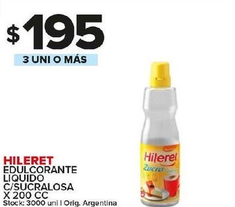 Carrefour Maxi Edulcorante hileret x 200cc oferta