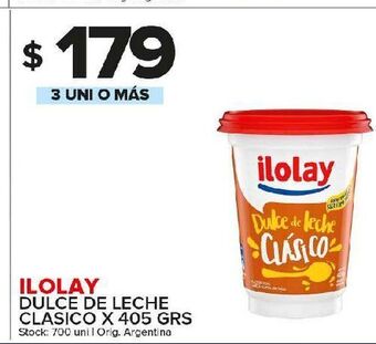 Carrefour Maxi Dulce de leche ilolay x 405g oferta