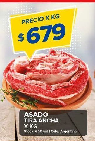 Carrefour Maxi Asado tira ancha x kg oferta
