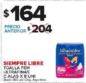 Carrefour Maxi Toallas femeninas siempre libre x 8un oferta