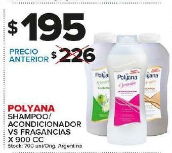 Carrefour Maxi Shampoo/acondicionador polyana x 900cc oferta