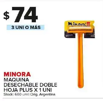Carrefour Maxi Maquina de afeitar descartable minora x 1un oferta