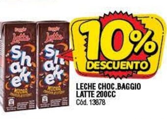 Supermercados Yaguar Leche Choc. Baggio Latte 200cc oferta