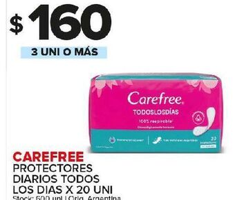 Carrefour Maxi Protectores femeninos carefree x 20un oferta