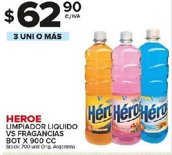 Carrefour Maxi Limpiador líquido heroe x 900cc oferta