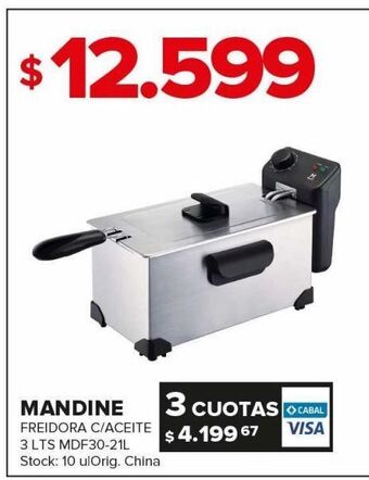 Carrefour Maxi Freidora con aceite mandine oferta