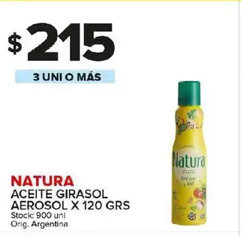 Carrefour Maxi Aceite girasol natura x 120g oferta