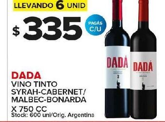 Carrefour Maxi Vino tinto dada x 750cc oferta
