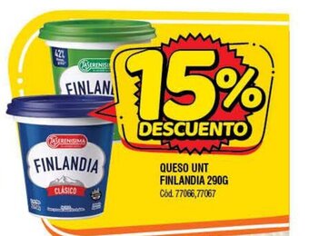 Supermercados Yaguar Finlandia Queso UNT 290g oferta