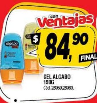 Supermercados Yaguar Gel Algabo 150g oferta
