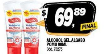 Supermercados Yaguar Alcohol Gel. Algabo Pomo 90ml oferta