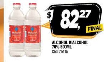 Supermercados Yaguar Alcohol Bialcohol 70% 500ml oferta