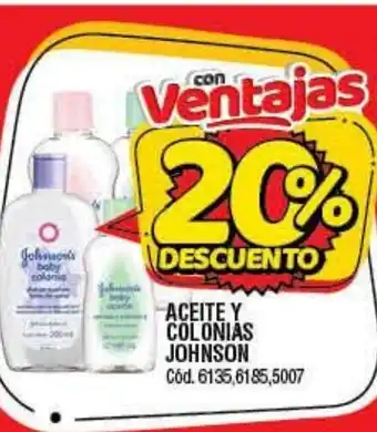 Supermercados Yaguar Aceite Y Colonias Johnson oferta