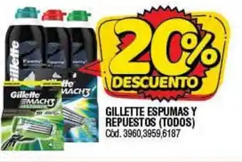 Supermercados Yaguar Gillette Espumas Y Repuestos (Todos) oferta