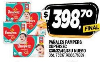 Supermercados Yaguar Pampers Pañales Supersec oferta