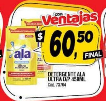 Supermercados Yaguar Ala Detergente Ultra D/P 450ml oferta