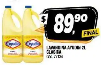 Supermercados Yaguar Ayudin Lavandina 2L Clasica oferta