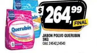 Supermercados Yaguar Querubin Jabon Polvo 3kg oferta