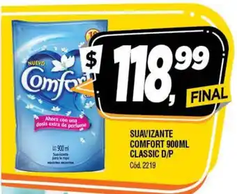 Supermercados Yaguar Comfort Suwavizante 900ml Classic D/P oferta