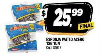 Supermercados Yaguar Esponja Patito Acero 13g 1un oferta