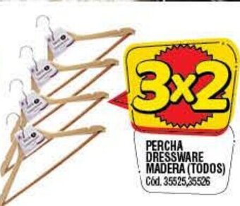 Supermercados Yaguar Percha Dressware madera oferta