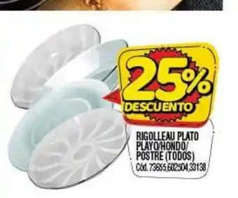 Supermercados Yaguar Rigolleau Plato Playo/Hondo/Postre oferta