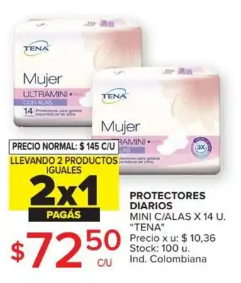 Carrefour Market Tena Protectores Diarios x 14u oferta