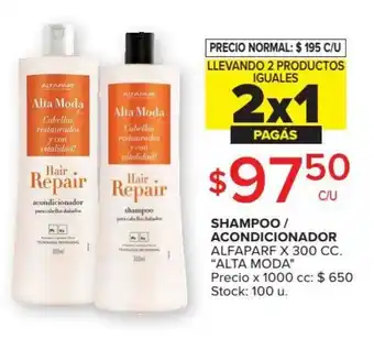 Carrefour Market Alta Moda Shampoo/Acondicionador x 300cc oferta