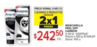 Carrefour Market Asepxia Máscarilla Peel Off Carbón x 30g oferta