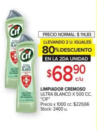 Carrefour Market Cif Limpiador Cremoso x 500cc oferta