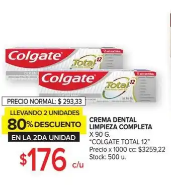 Carrefour Market Colgate Total 12 Crema Dental Limpieza Completa x 90g oferta