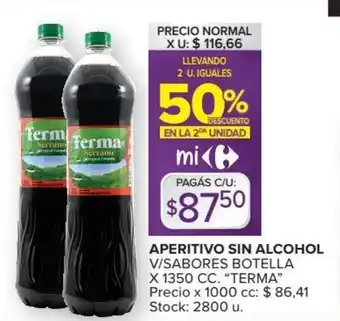 Carrefour Market Terma Aperitivo Sin Alcohol x 1350cc oferta