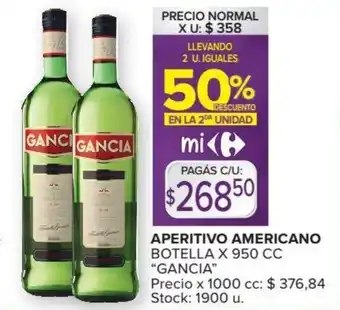 Carrefour Market Gancia Aperitivo Americano x 950cc oferta
