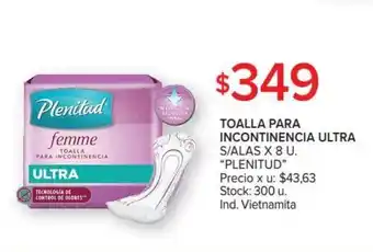 Carrefour Market Plenitud Toalla para Incontinencia Ultra x 8u oferta