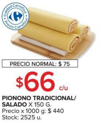 Carrefour Market Pionono Tradicional/Salado x 150g oferta